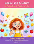 Seek, Find & Count picture search puzzle book cover