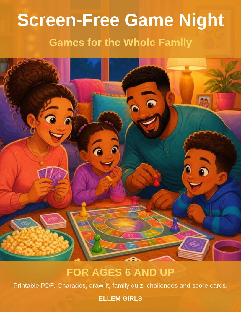 Screen-Free Game Night family games book cover