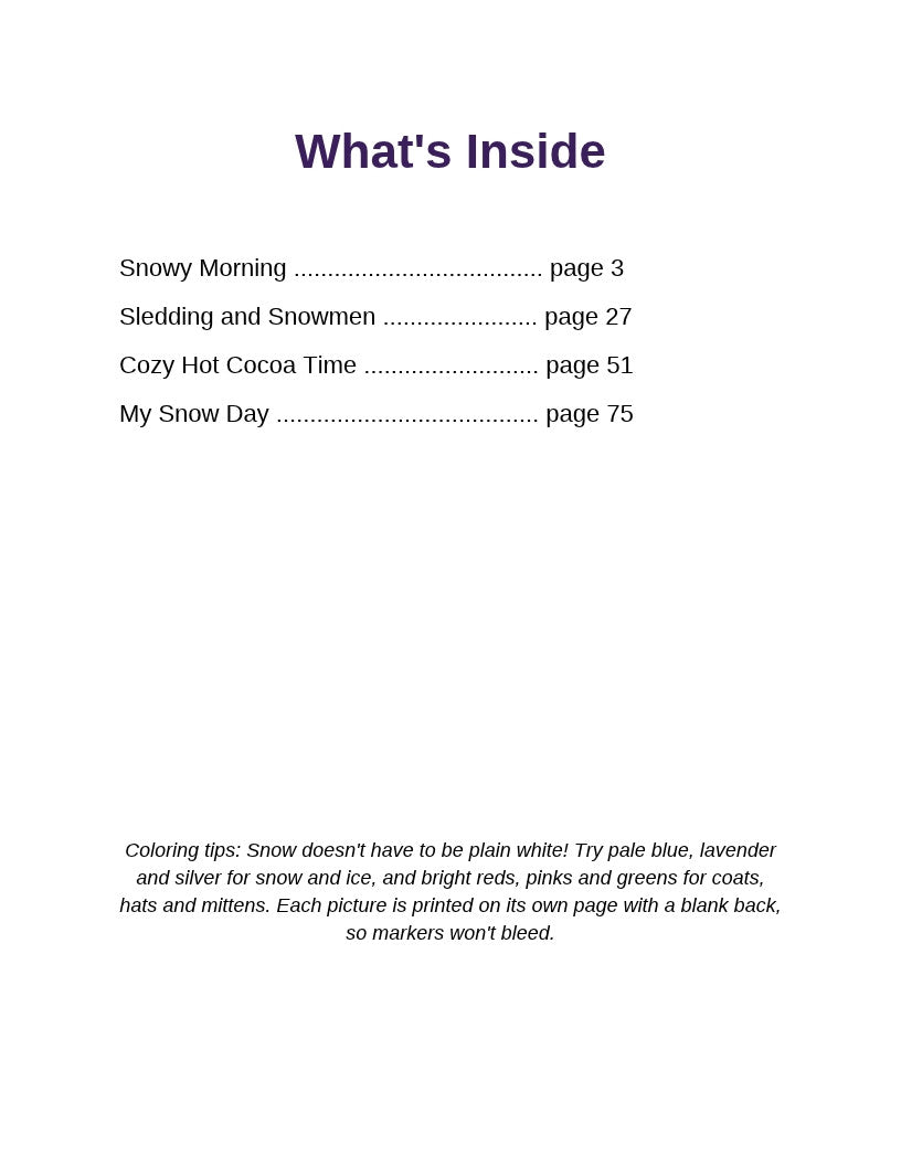 What's Inside page