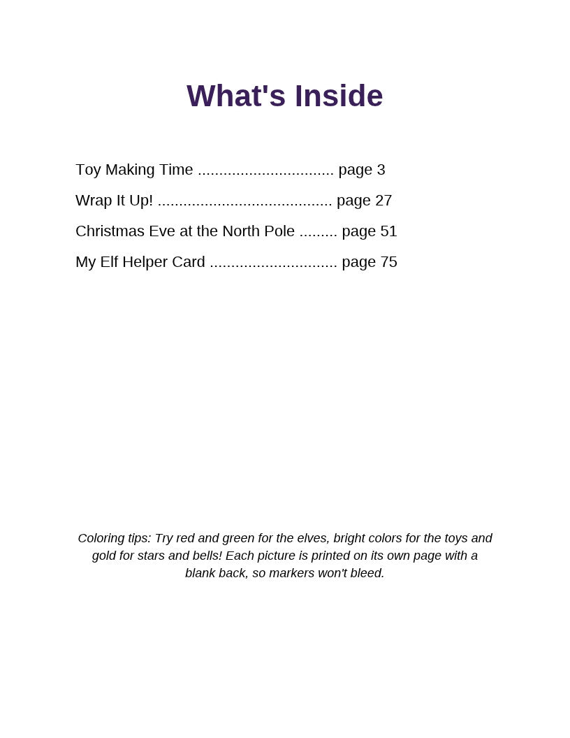 What's Inside page