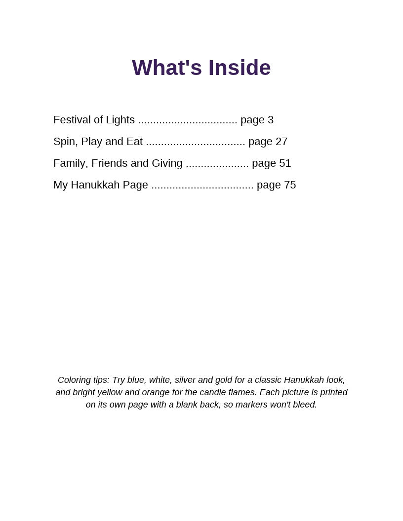 What's Inside page
