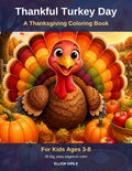 Thankful Turkey Day coloring book cover