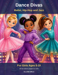 Dance Divas coloring book cover