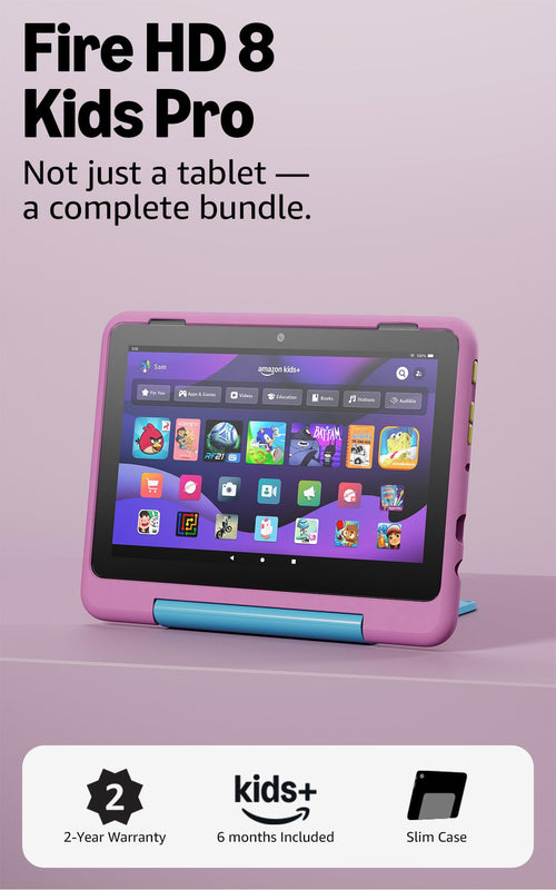 Amazon Fire HD 8 Kids Pro Tablet, Ages 6-12
