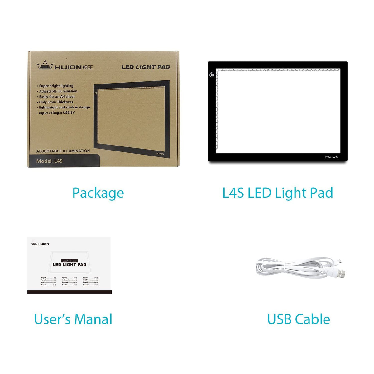 Huion LED Light Pad for Tracing (A4)