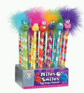 Raymond Geddes Miles O'Smiles Pencils with Toppers, 24 Pack