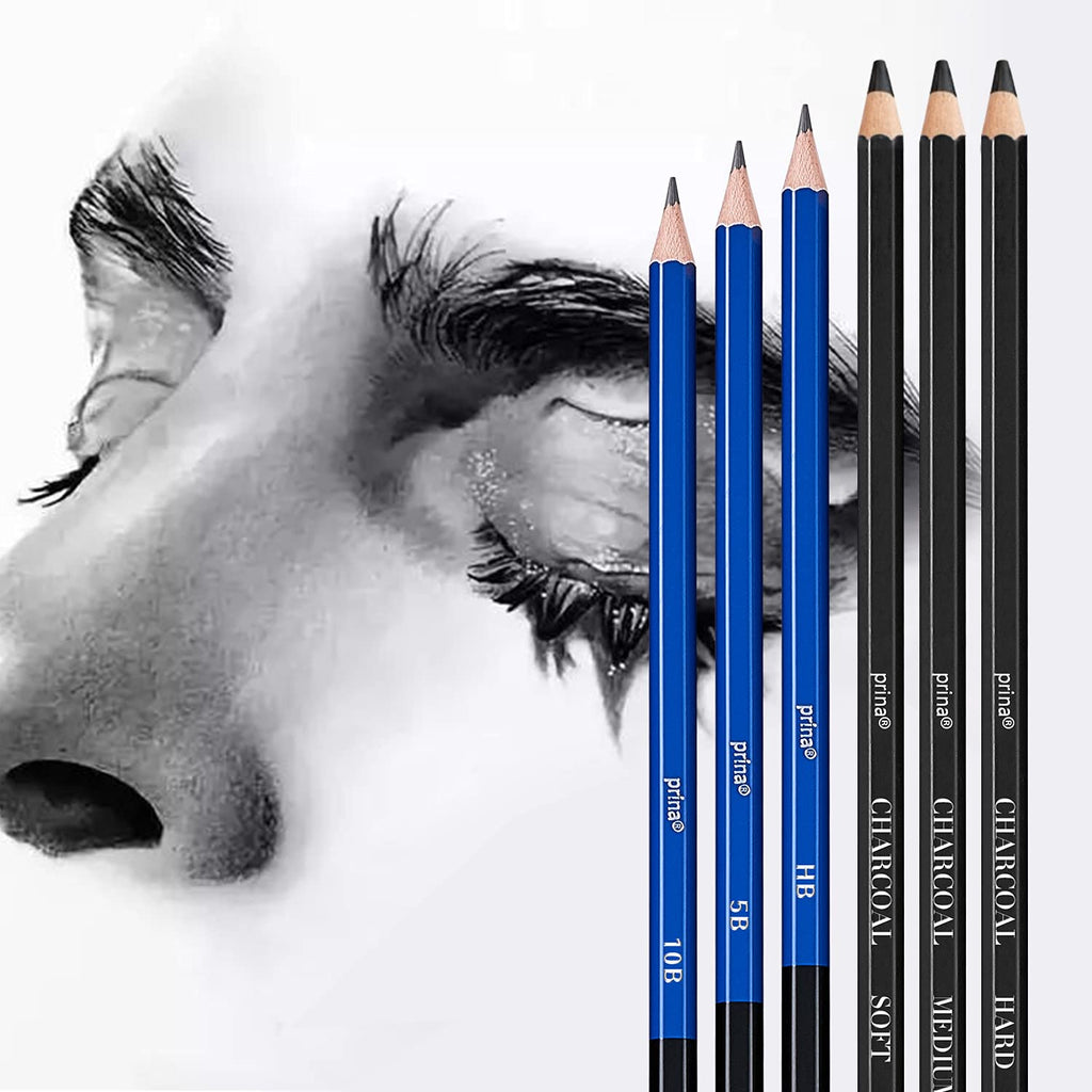 Prina 50-Piece Drawing & Sketch Kit