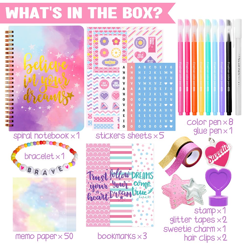 DIY Journal Kit for Girls, Ages 8-12