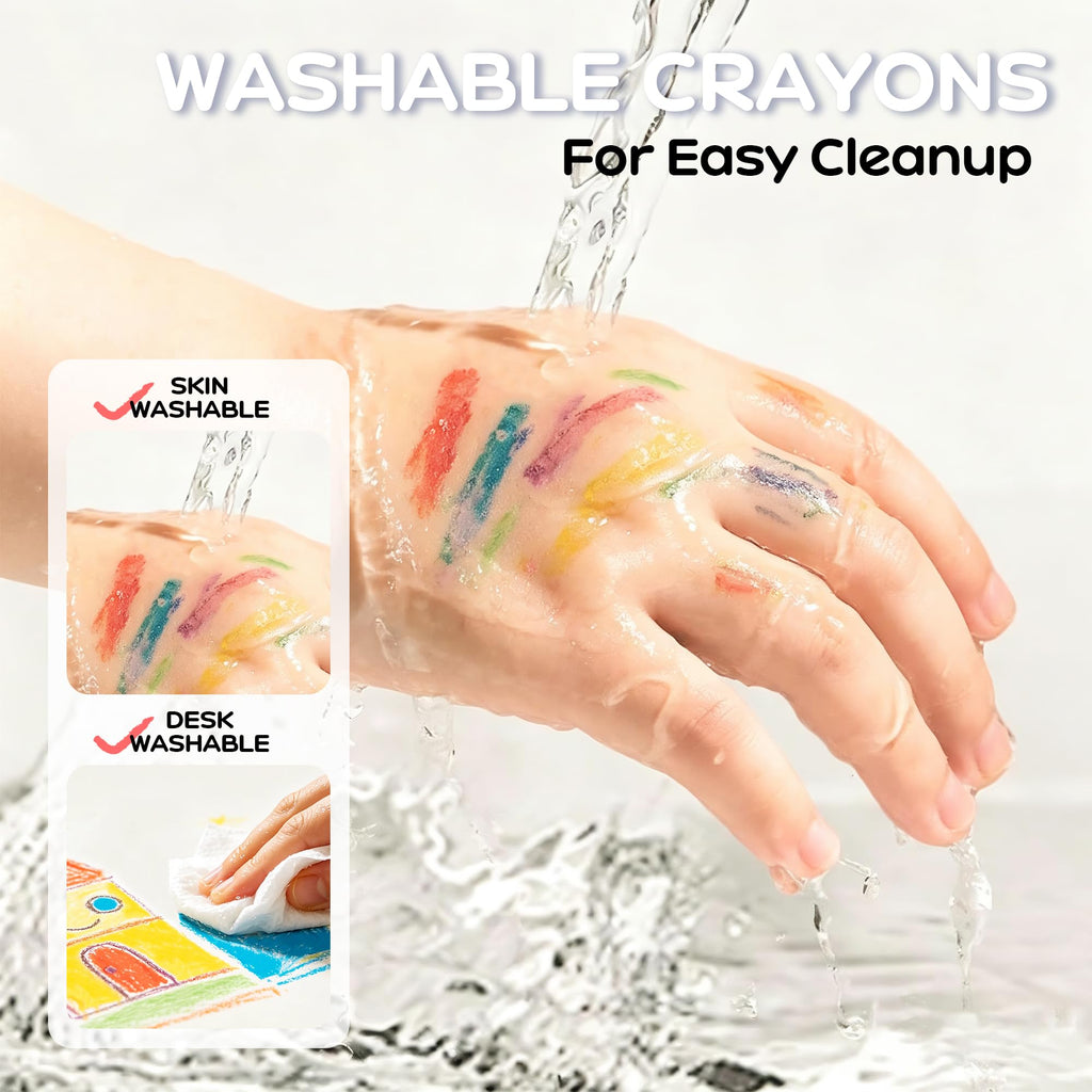 NUSTAR Jumbo Silky Crayons, 36 Colors