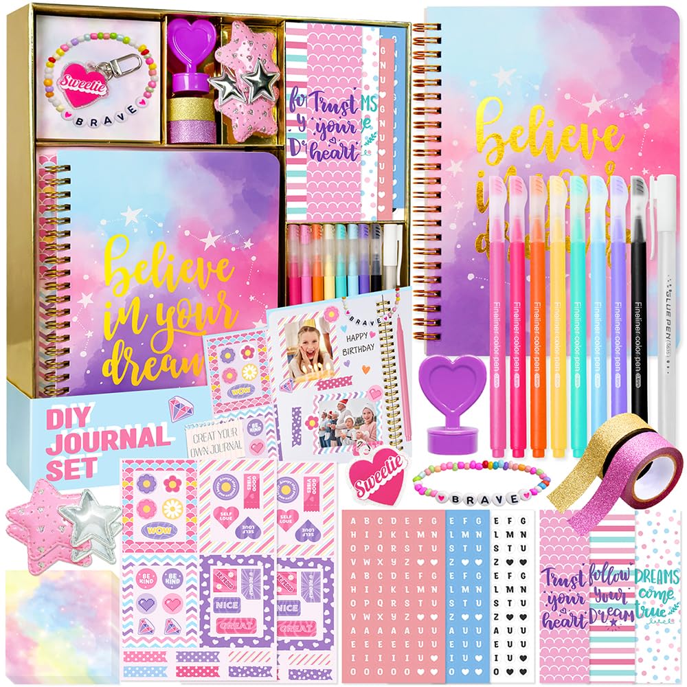 DIY Journal Kit for Girls, Ages 8-12