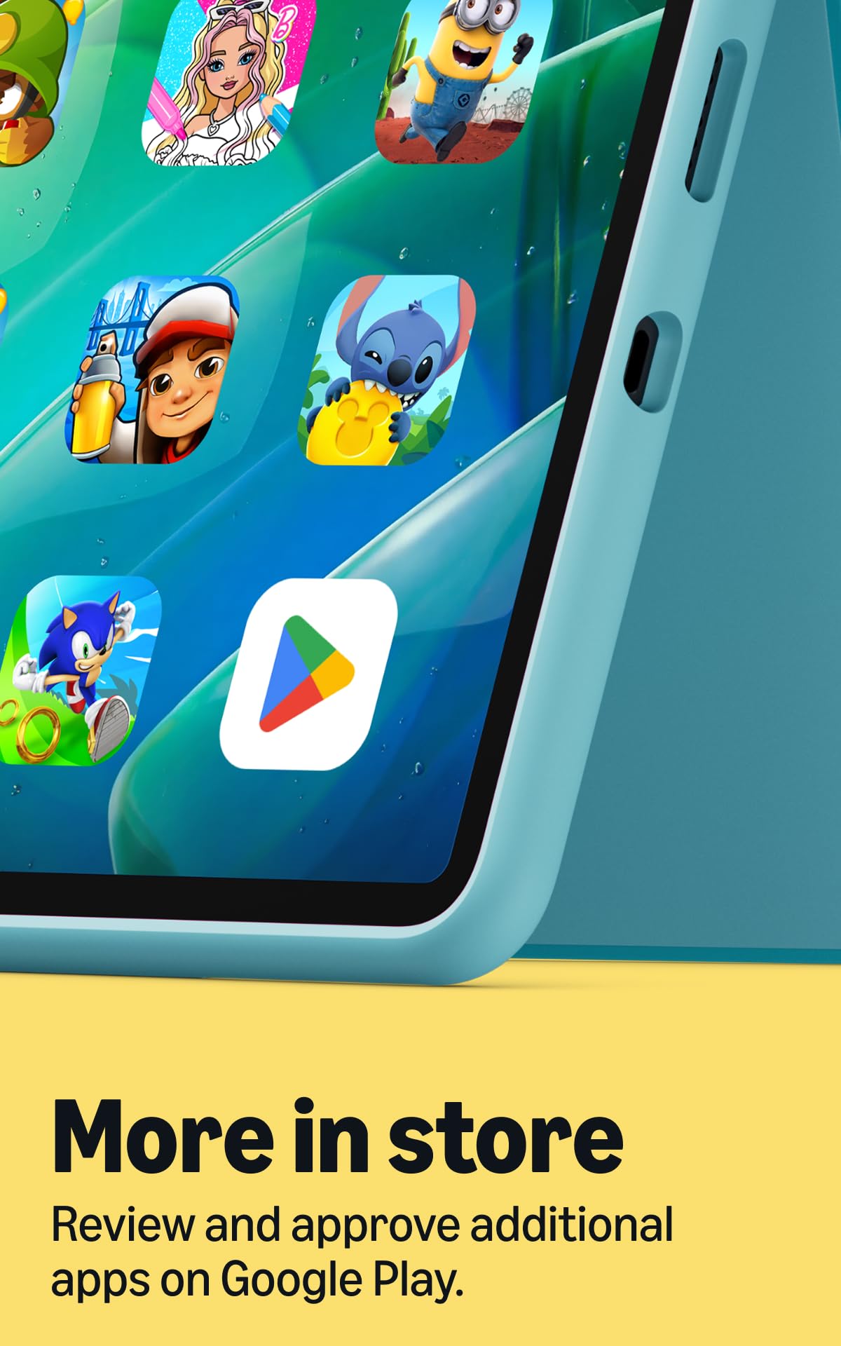 Amazon Kids Tablet 11, Ages 6-12 (with Kids+ and Case)