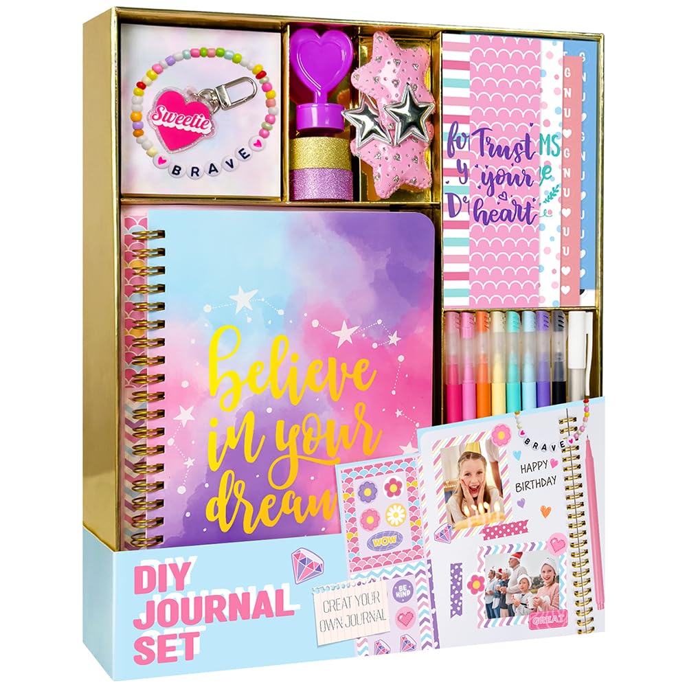 DIY Journal Kit for Girls, Ages 8-12