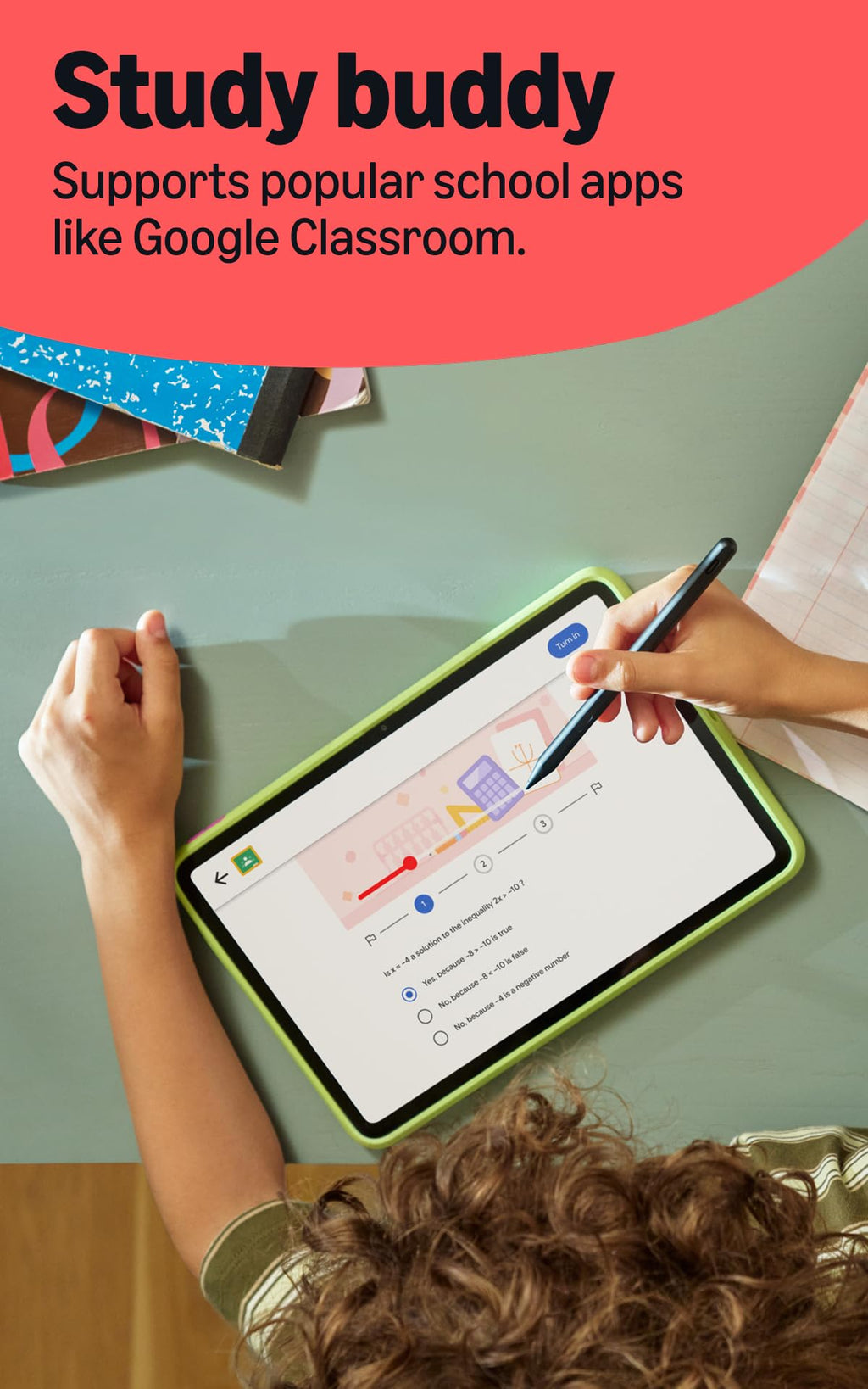 Amazon Kids Tablet 11, Ages 6-12 (with Kids+ and Case)