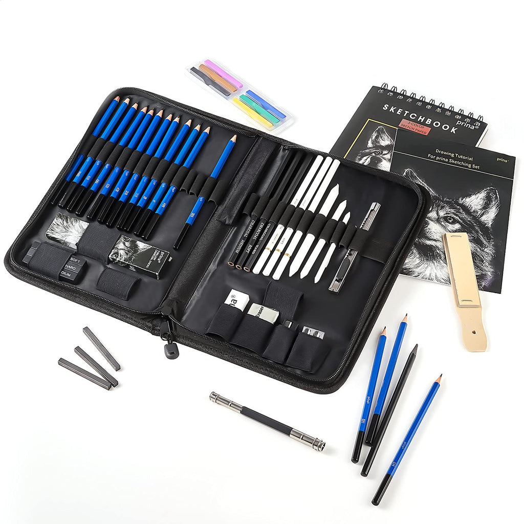 Prina 50-Piece Drawing & Sketch Kit