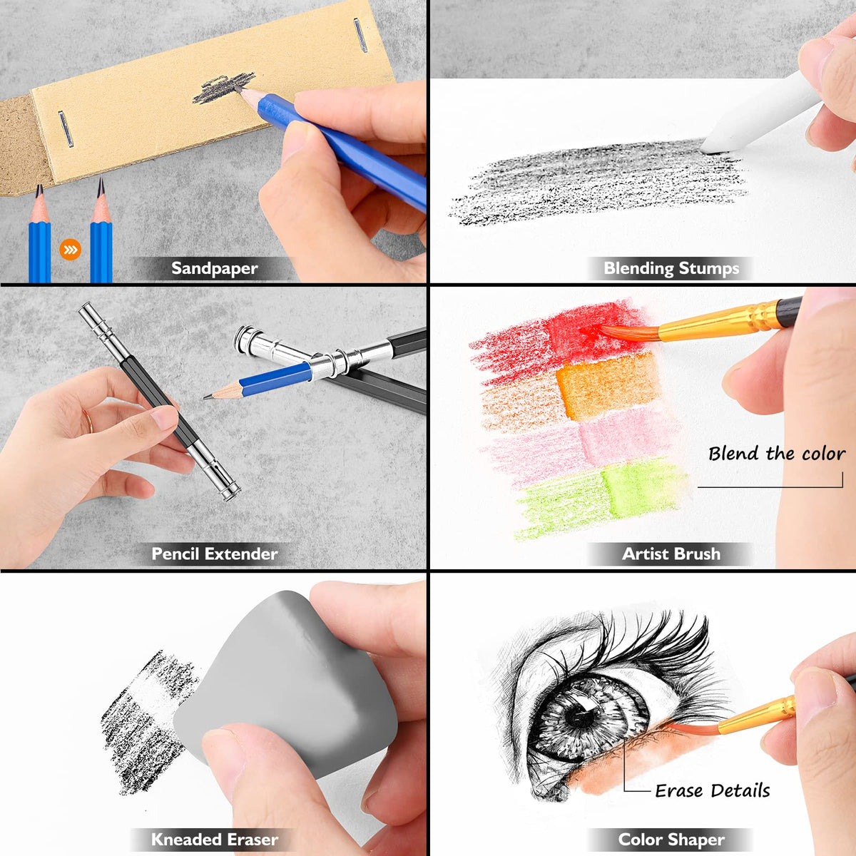 Caliart 176-Piece Sketching Kit