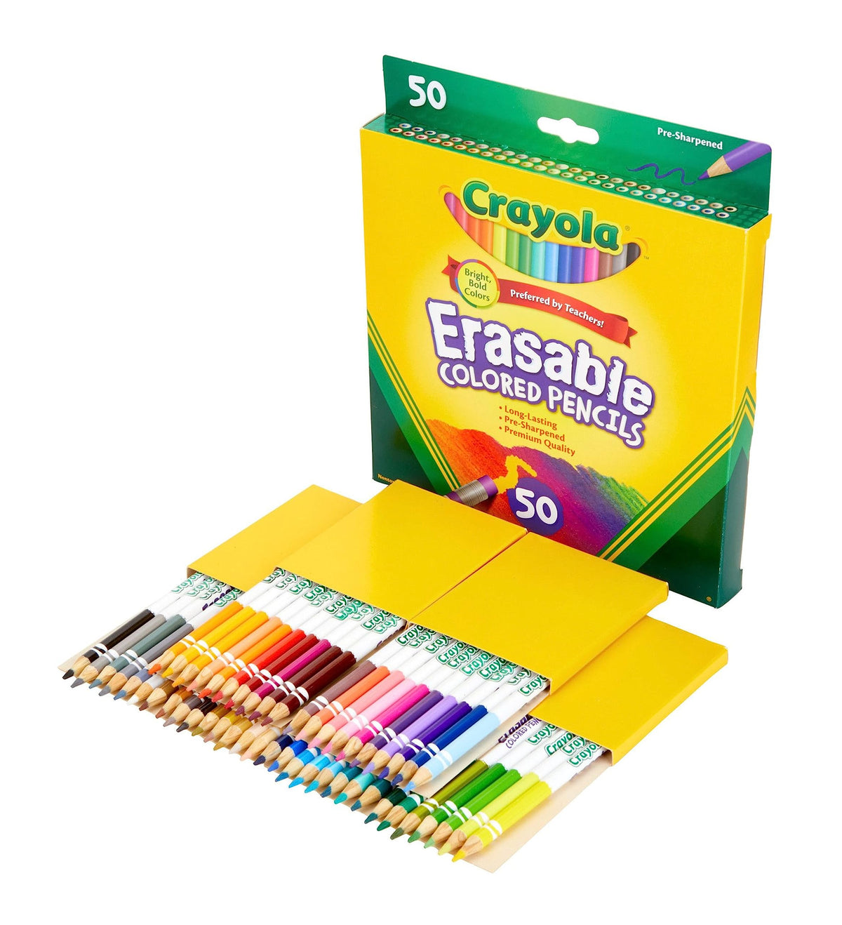 Crayola Erasable Colored Pencils, 50 Count