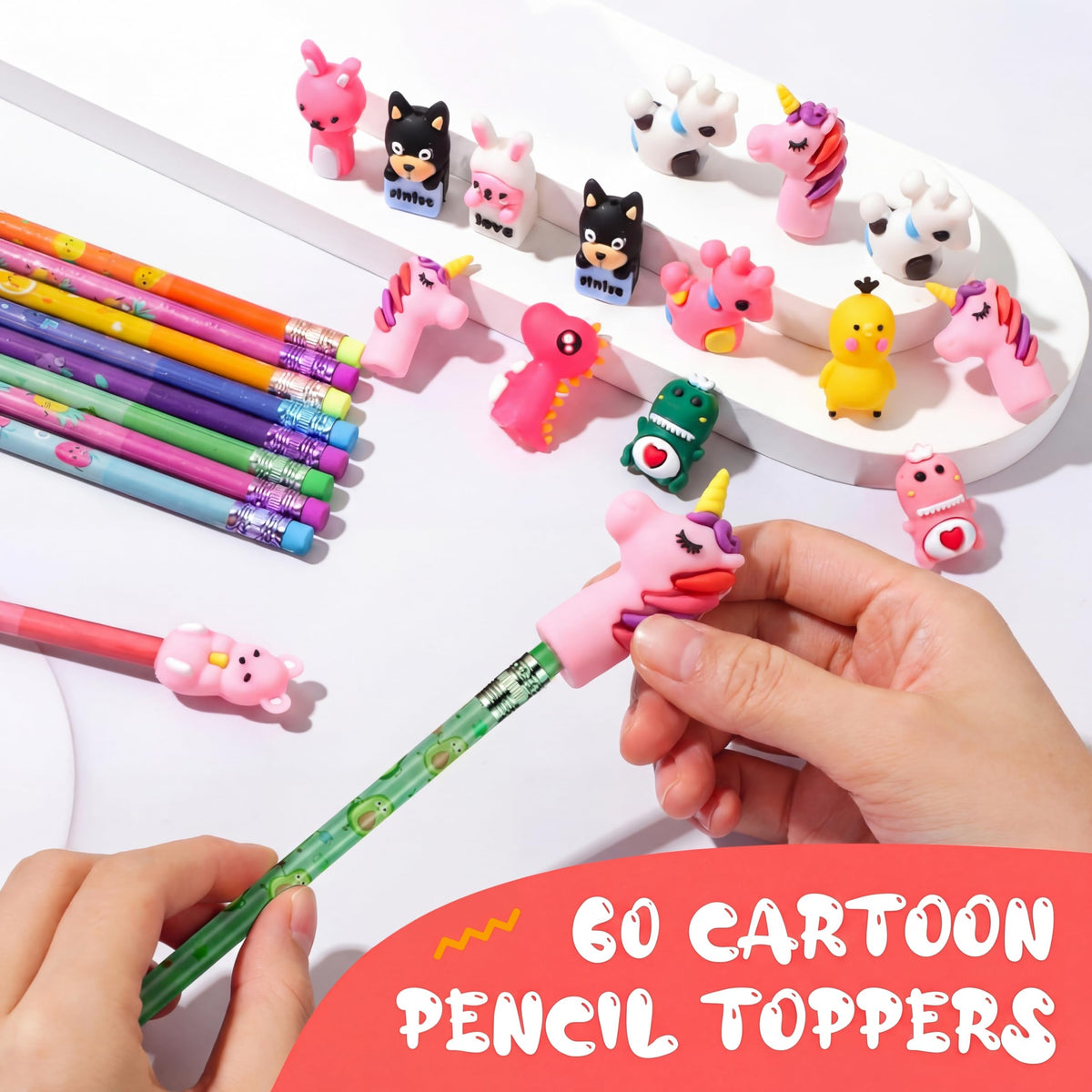 Ireer Scented HB Pencils for Kids, 60 Pack