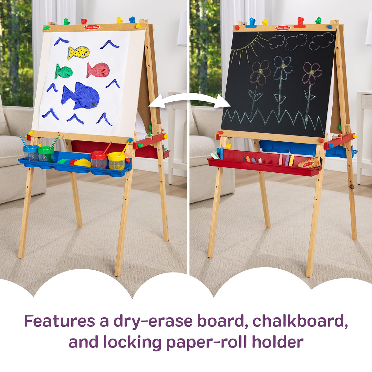 Melissa & Doug Deluxe Standing Art Easel