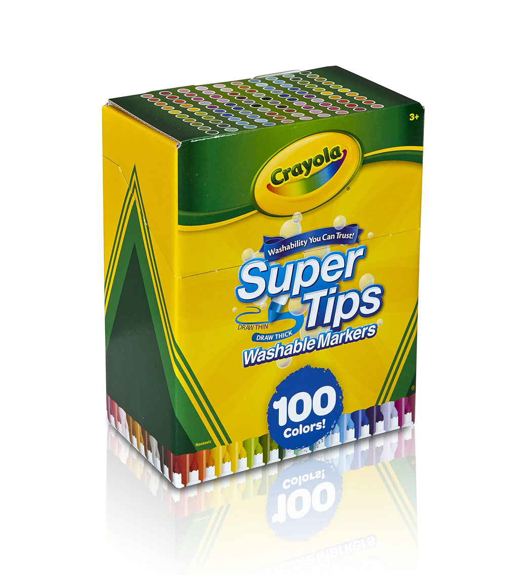 Crayola Super Tips Washable Markers, 100 Count