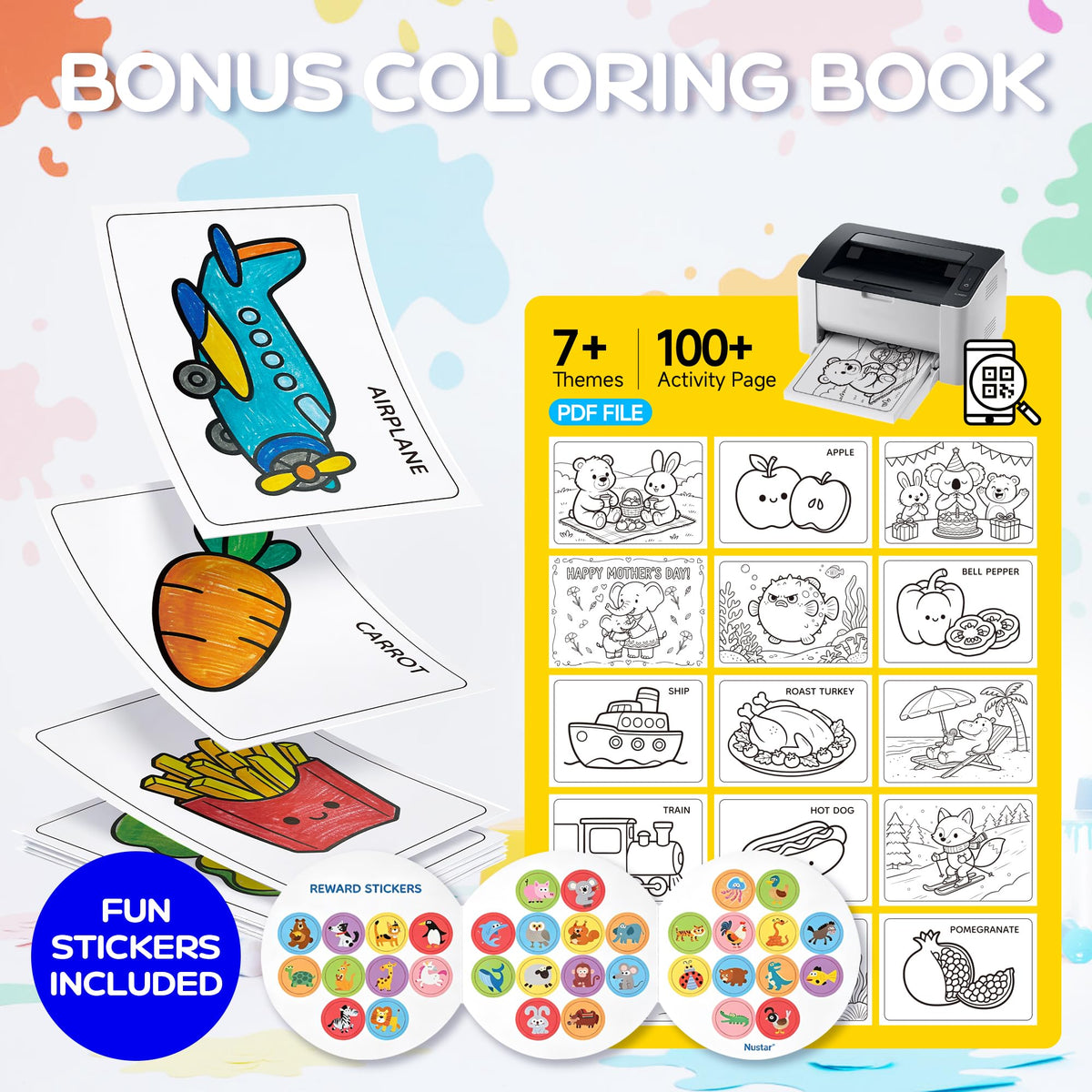 NUSTAR Jumbo Silky Crayons, 36 Colors