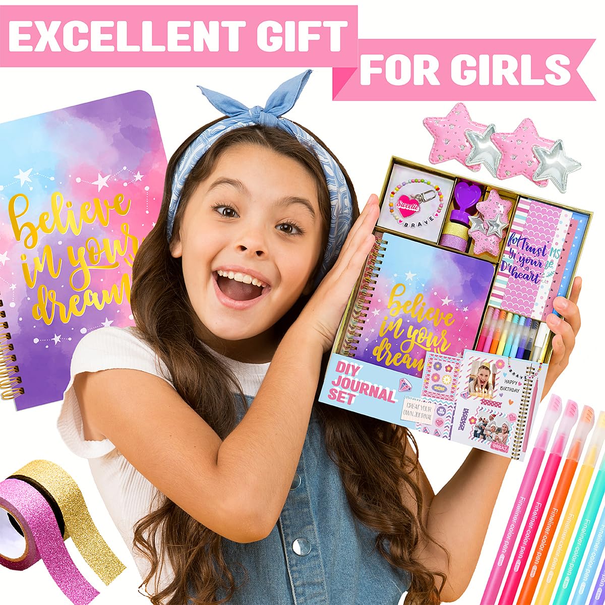 DIY Journal Kit for Girls, Ages 8-12