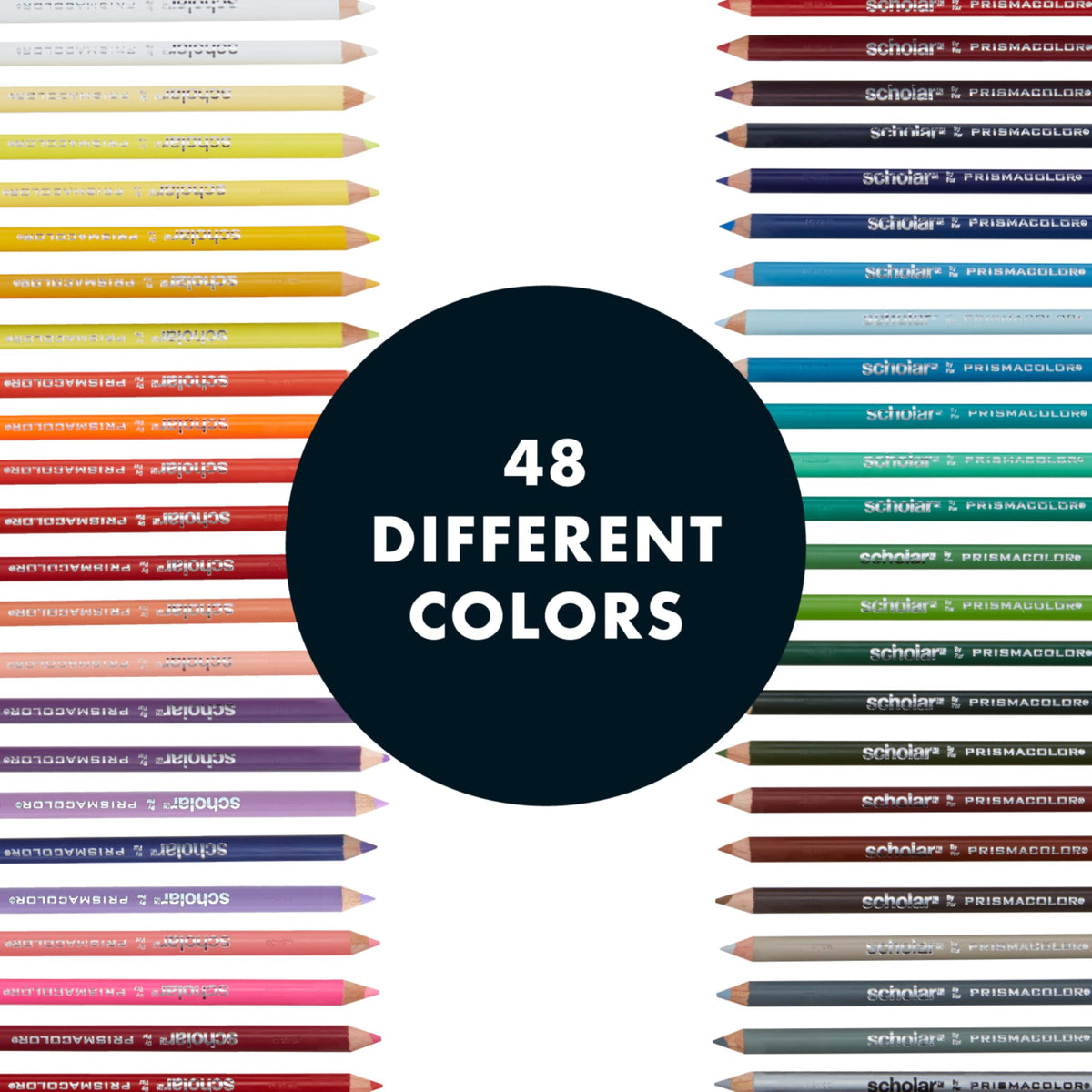Prismacolor Scholar Colored Pencils, 48 Count