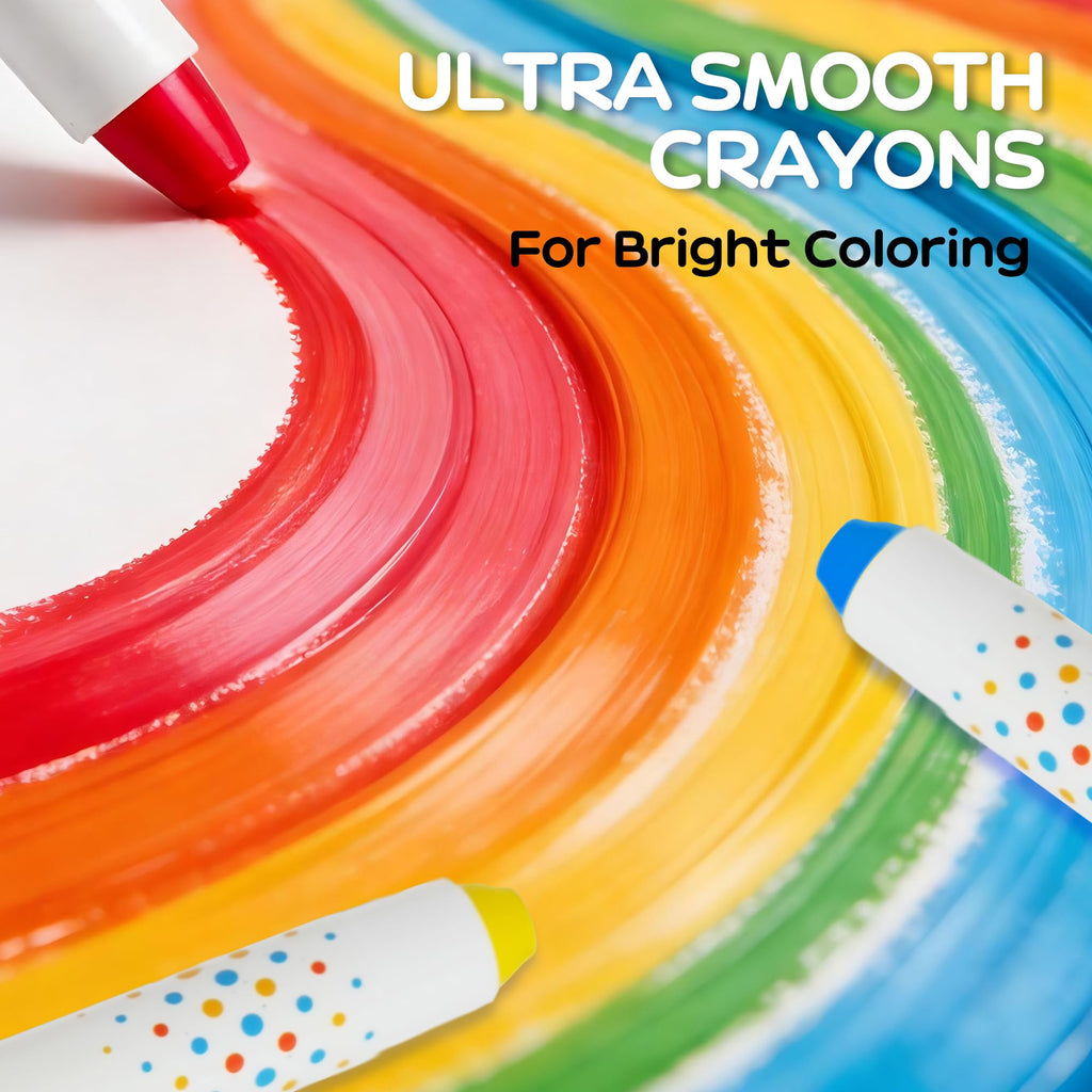 NUSTAR Jumbo Silky Crayons, 36 Colors