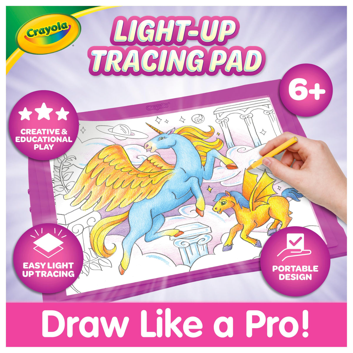 Crayola Light-Up Tracing Pad, Pink
