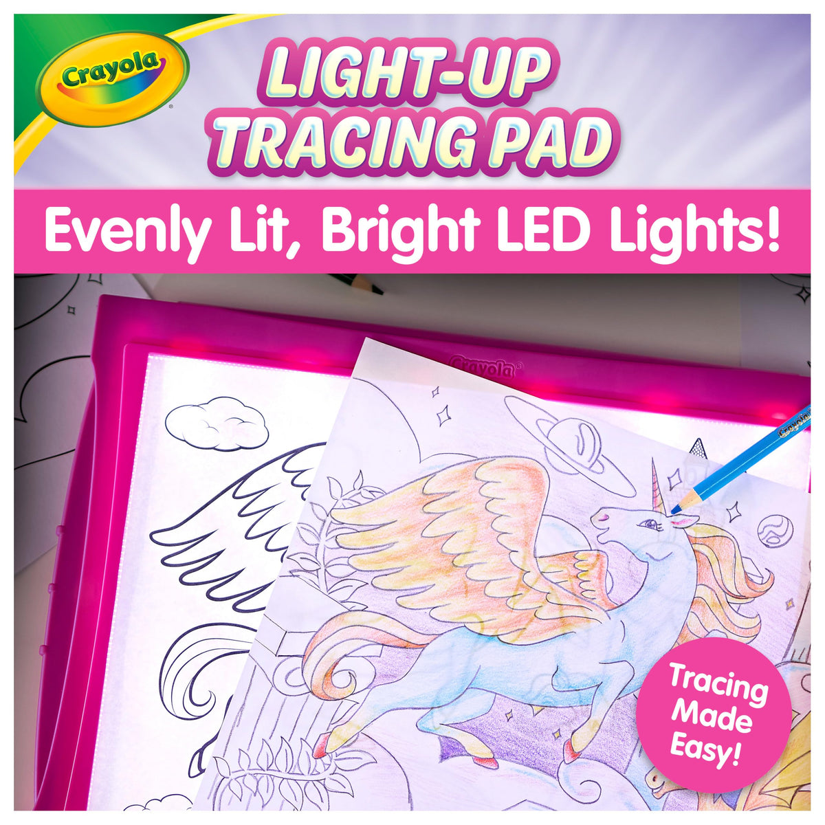 Crayola Light-Up Tracing Pad, Pink