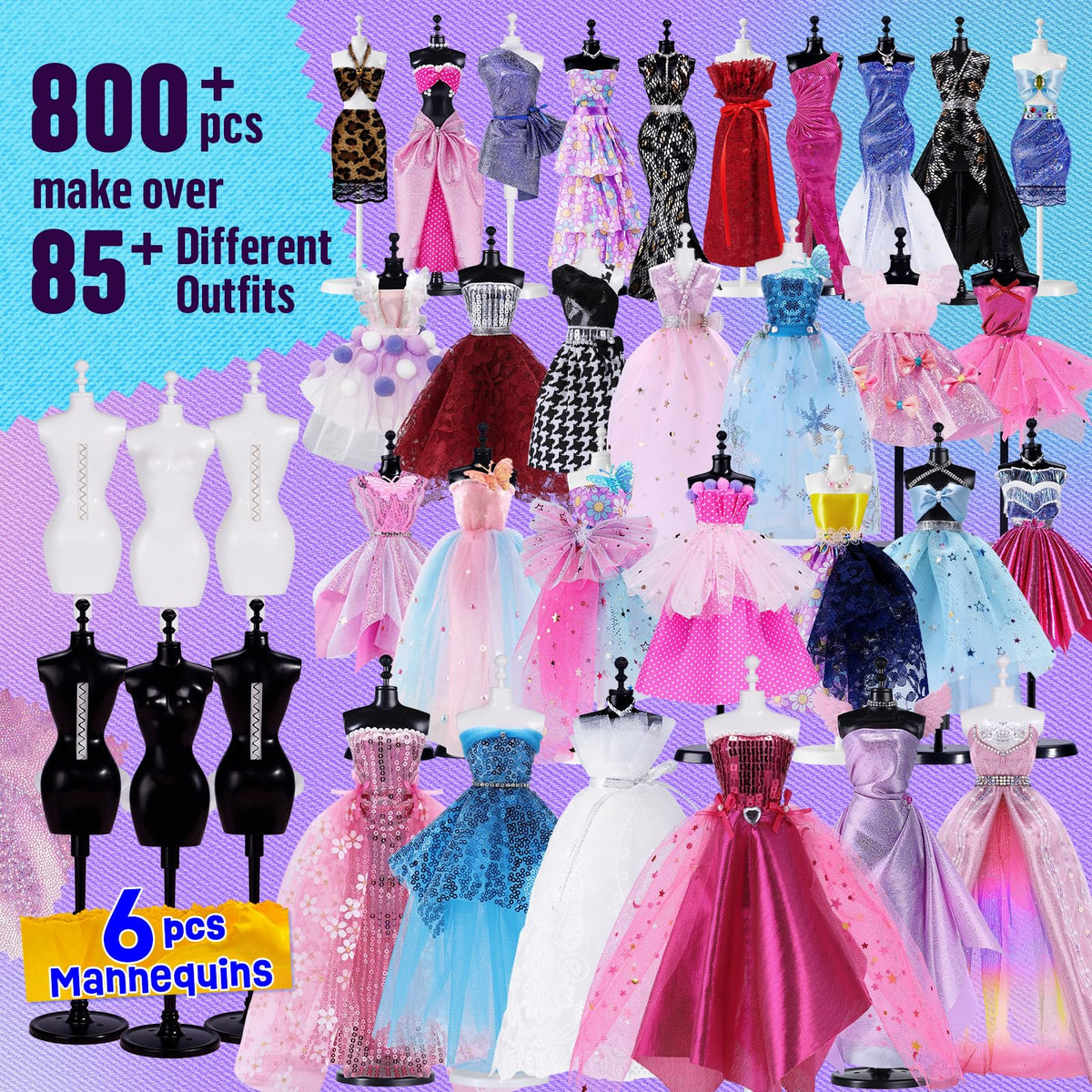 Fashion Designer Kit with 6 Mannequins