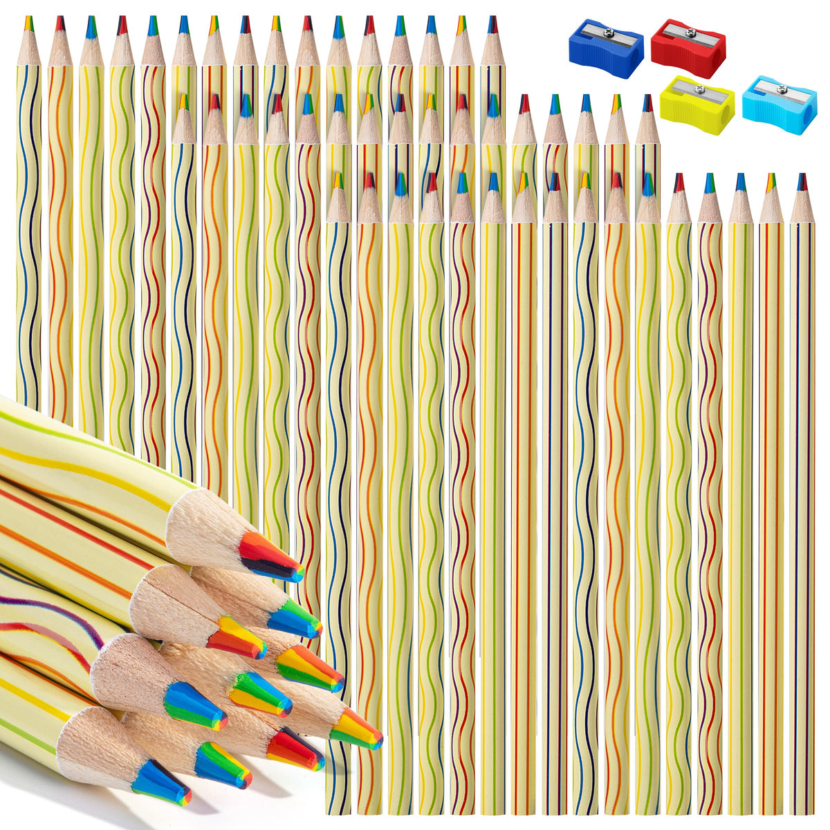 Mr. Pen Rainbow Pencils, 48 Pack