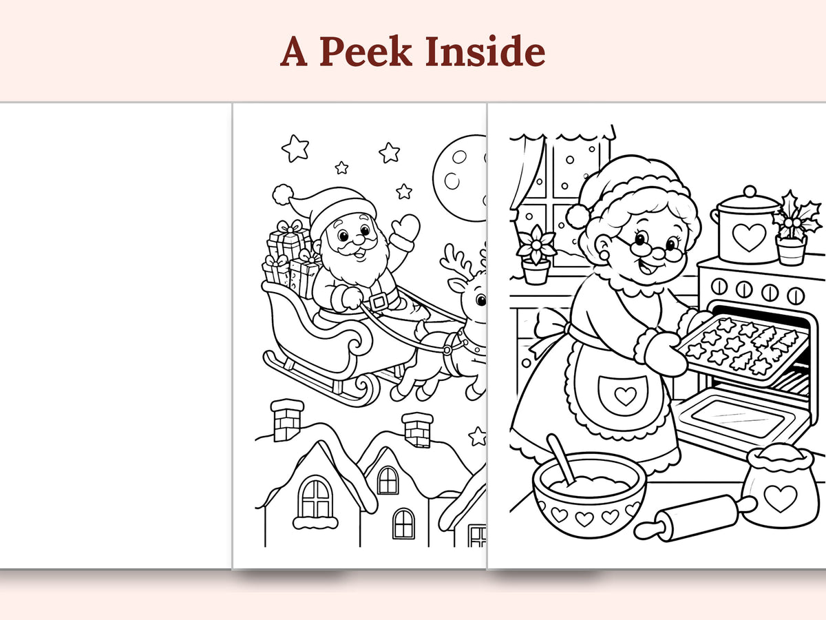 Merry & Bright Christmas Coloring Book