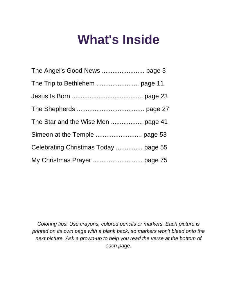 Peek inside: What's Inside page