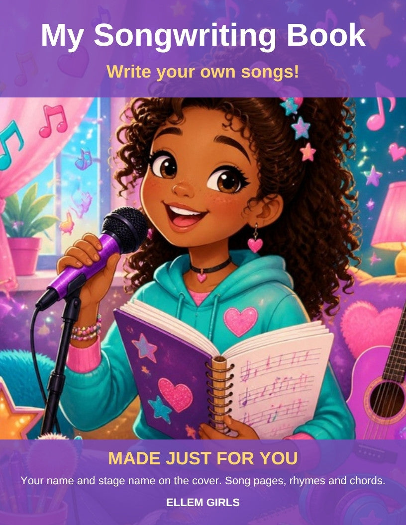 My Songwriting Book custom journal cover