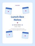 Lunch Box Notes: Winter Edition (January - March) - Printable Notes from Mom or Dad