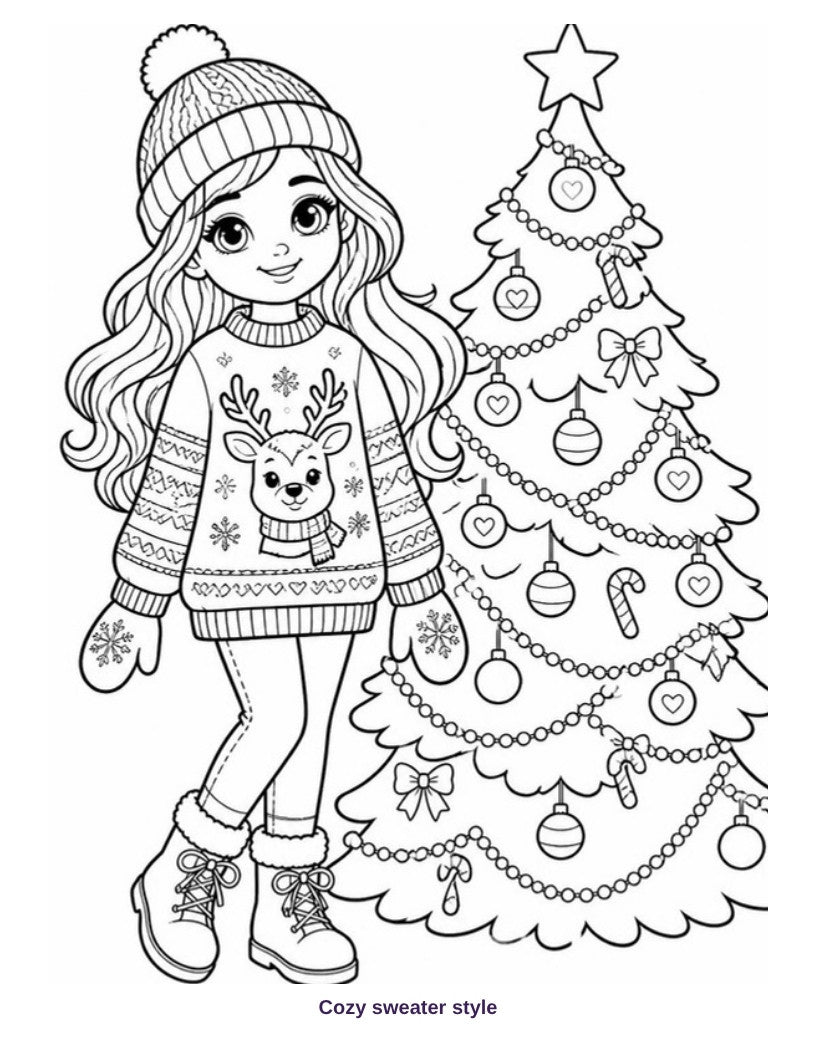 Peek inside: coloring page 1