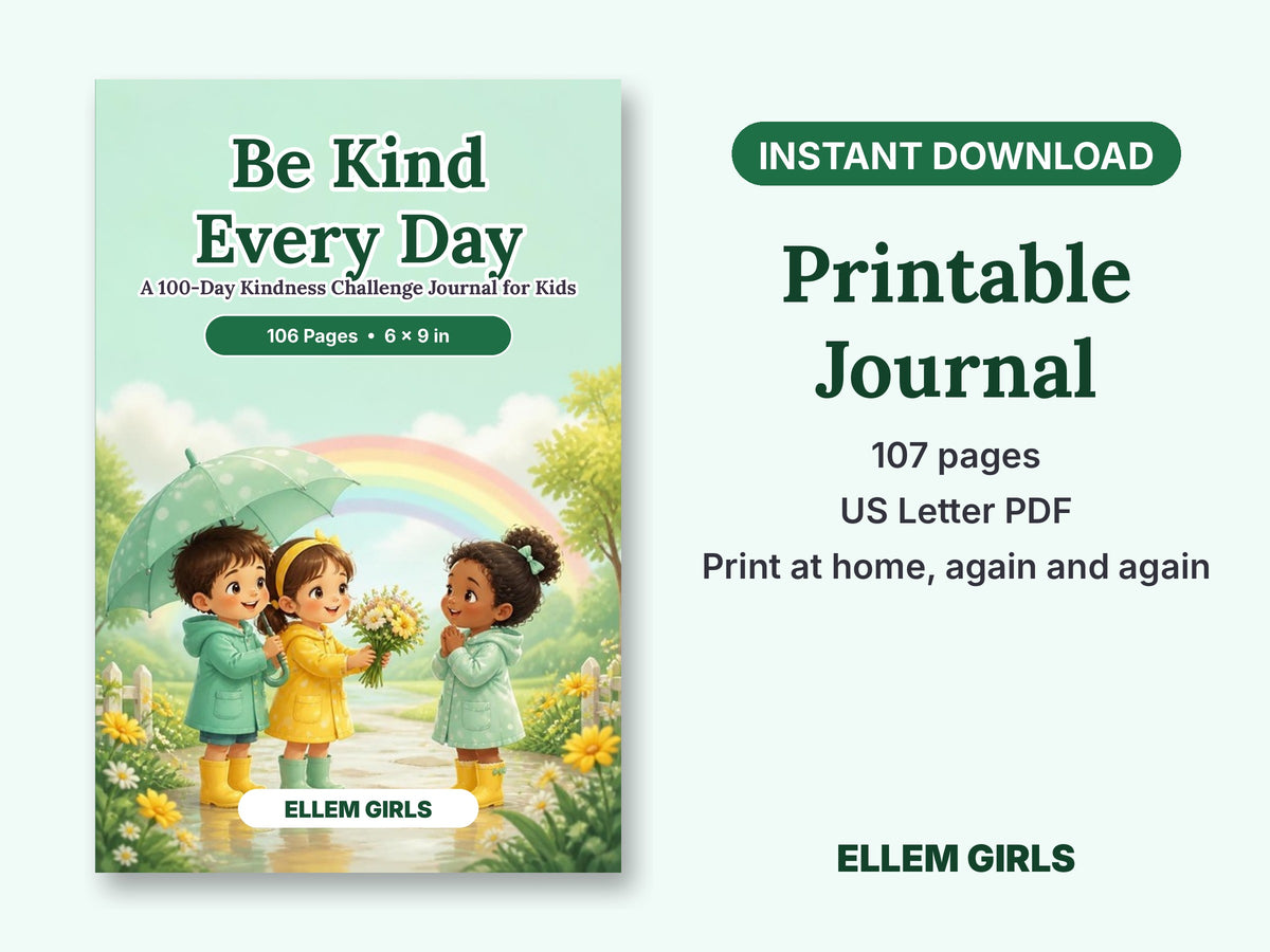 Be Kind Every Day: A 100-Day Kindness Challenge Journal for Kids