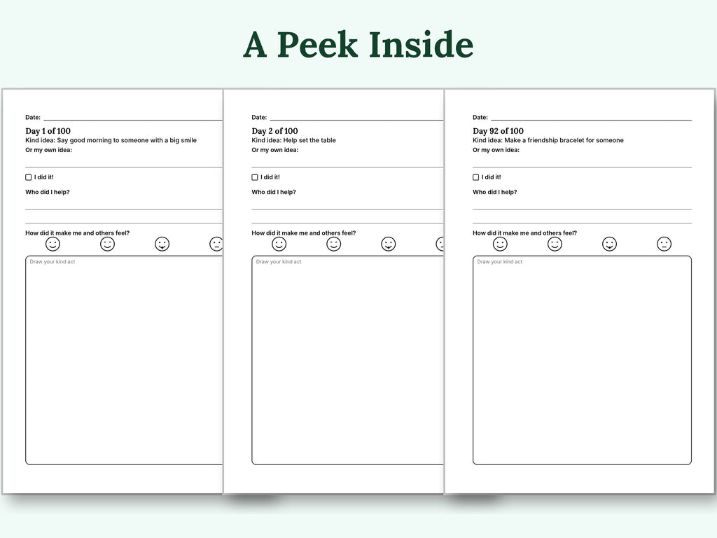 Be Kind Every Day: A 100-Day Kindness Challenge Journal for Kids