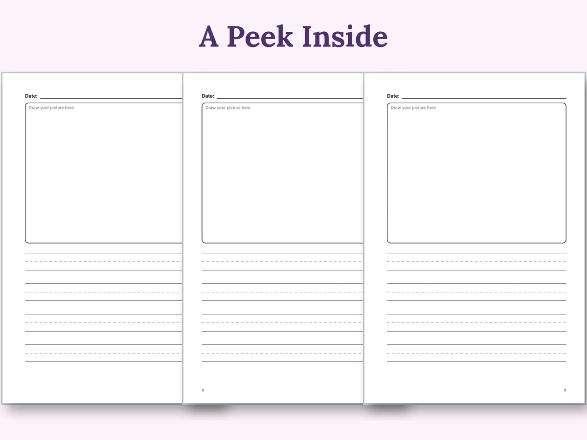 A peek inside: sample journal pages