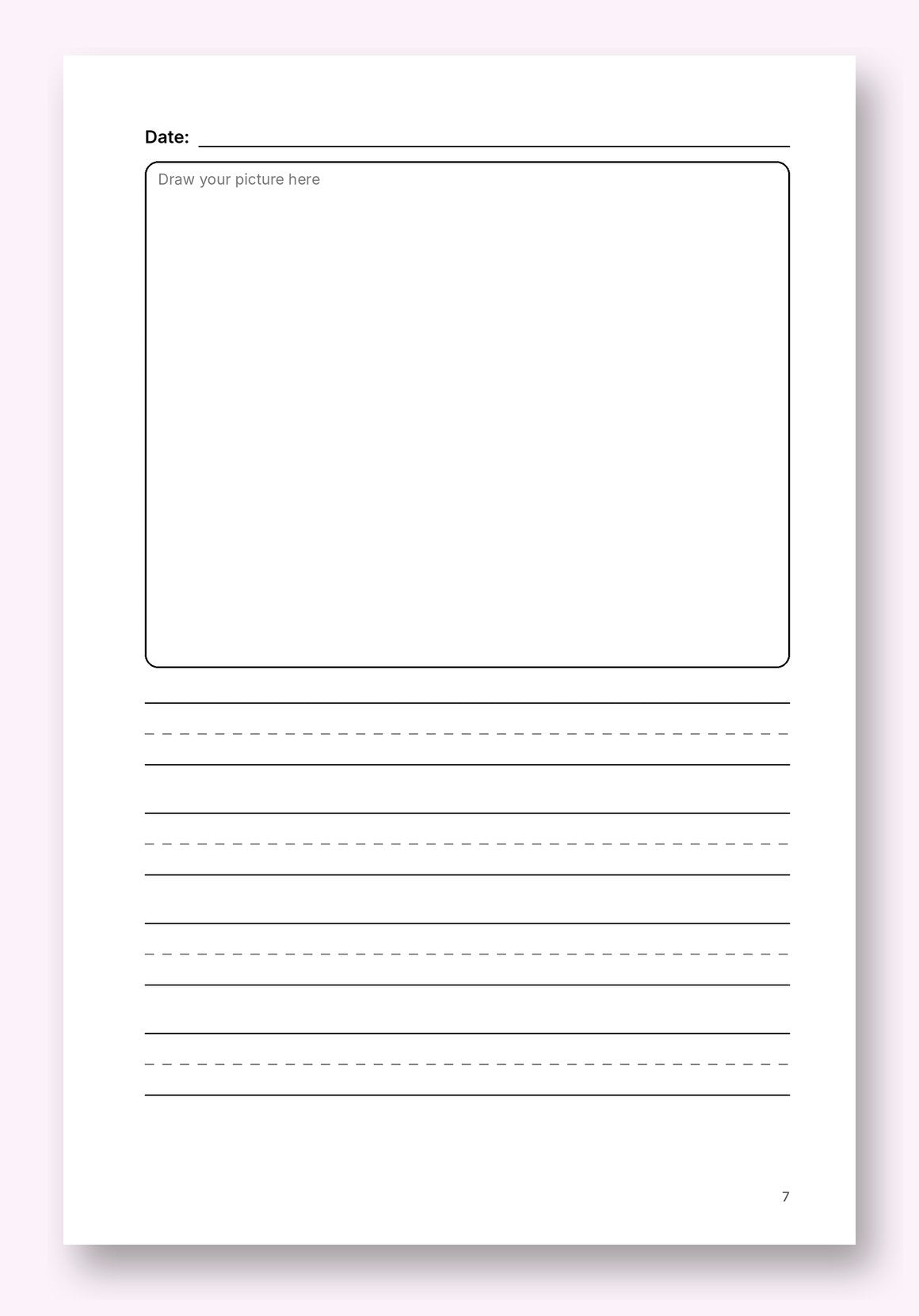 Sample journal page