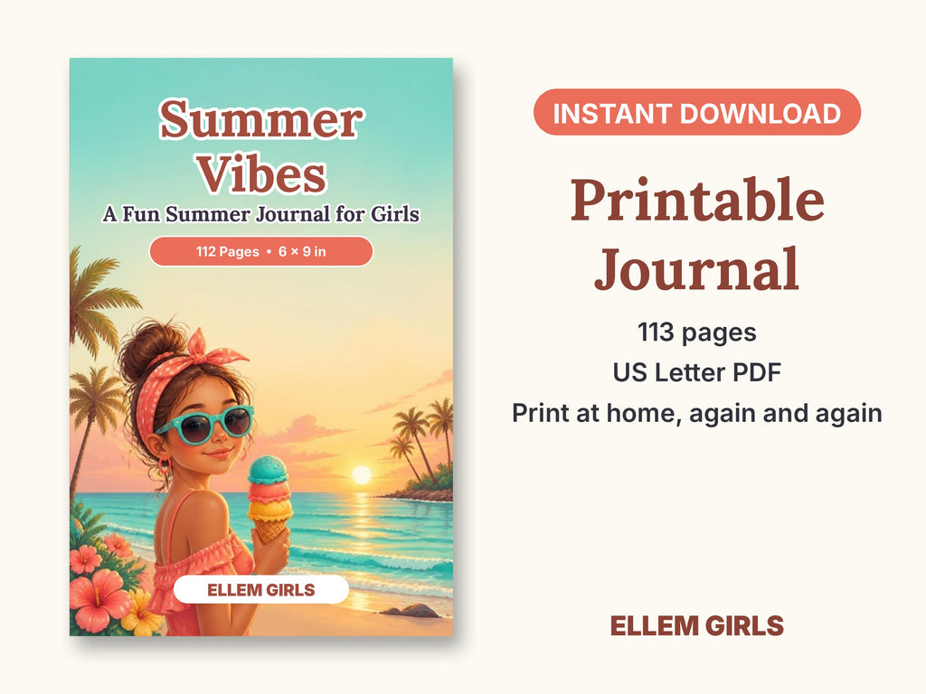 Summer Vibes: A Fun Summer Journal for Girls