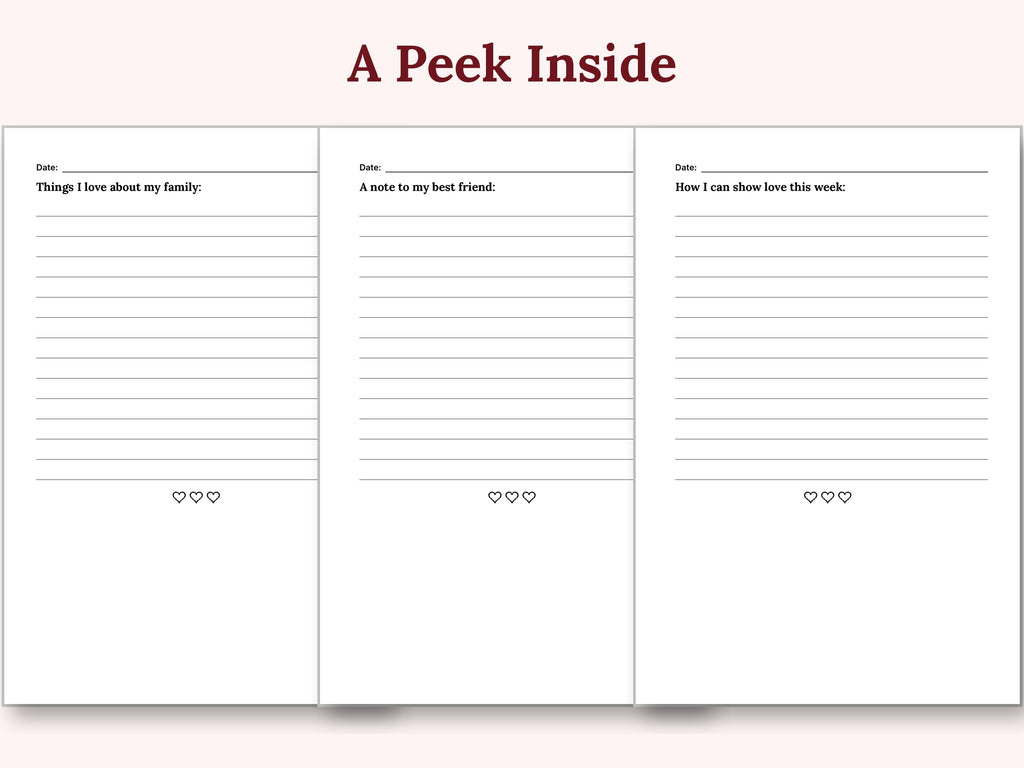 Love Notes: A Valentine's Journal of Love and Kindness