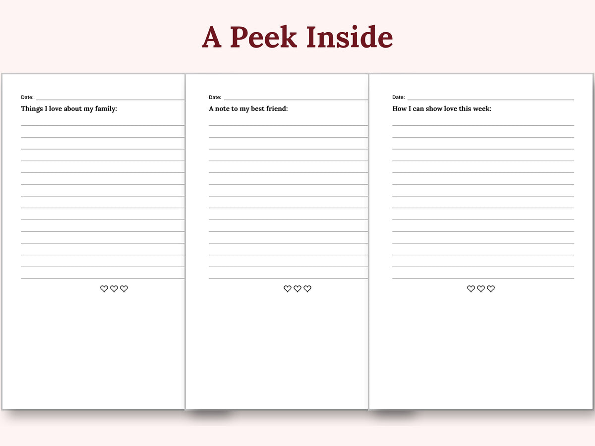 Love Notes: A Valentine's Journal of Love and Kindness