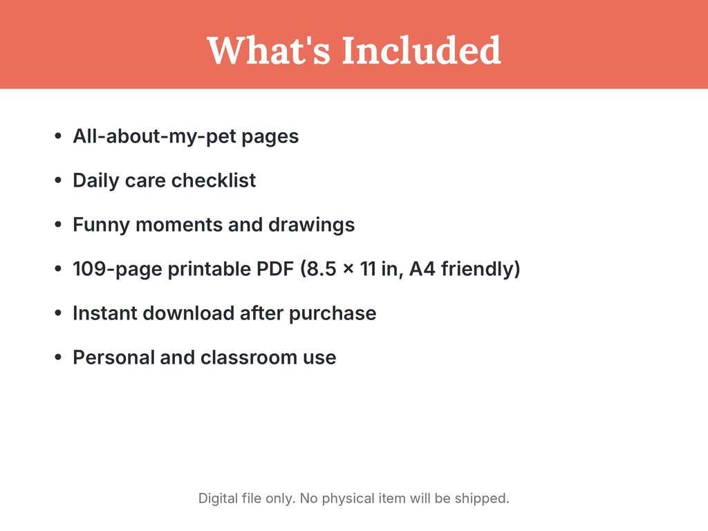 Pawsome Pals: A Pet Journal and Care Log for Kids