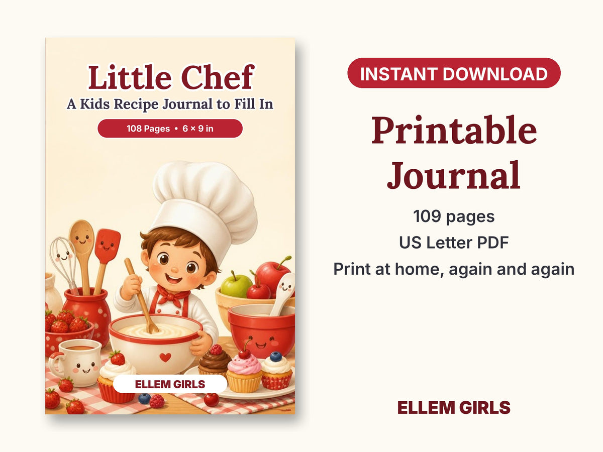 Little Chef: A Kids Recipe Journal to Fill In