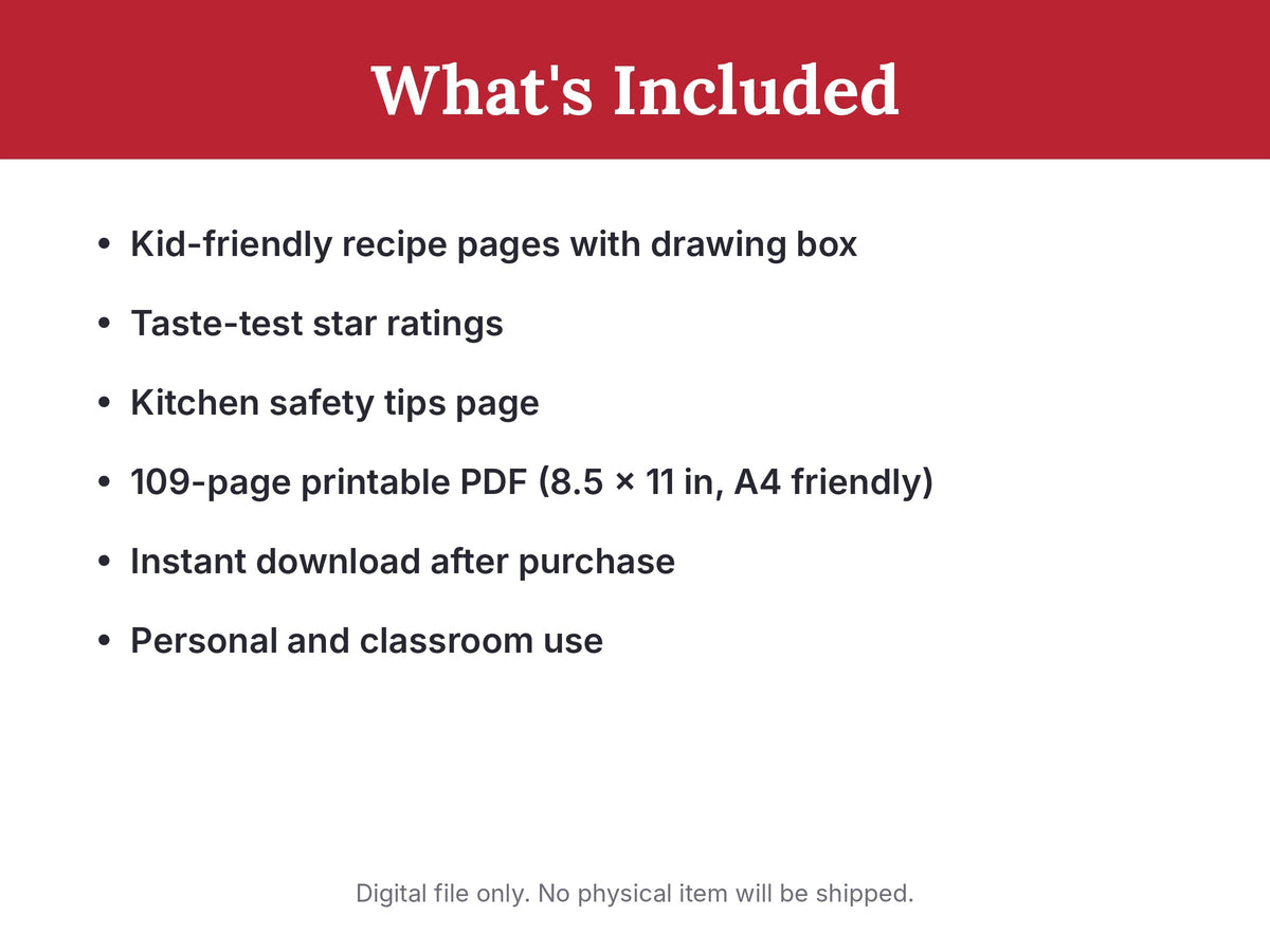 Little Chef: A Kids Recipe Journal to Fill In