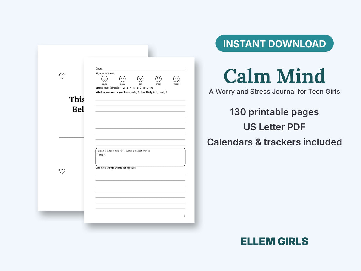 Calm Mind journal cover