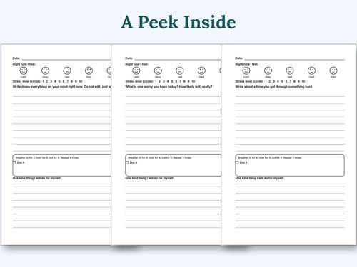 Calm Mind: A Worry and Stress Journal for Teen Girls