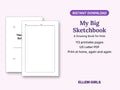 My Big Sketchbook: A Drawing Book for Kids