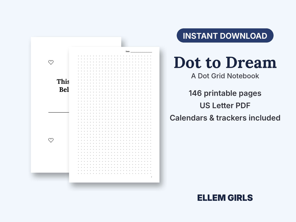 Dot to Dream journal cover